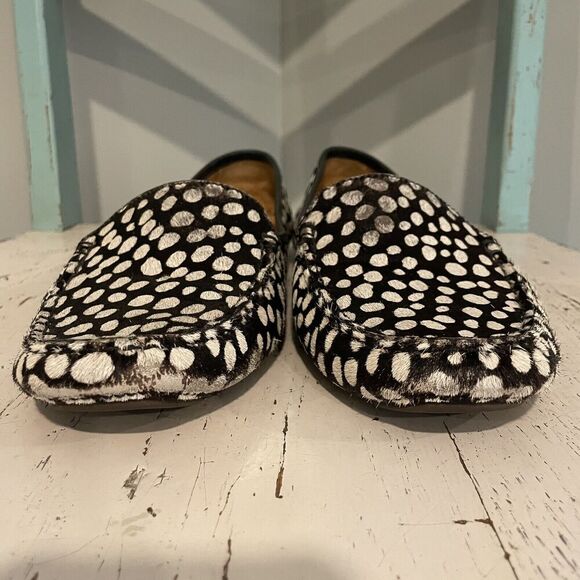 PATRICIA GREEN JILLIAN DRIVING MOCCASIN WOMENS SIZE 10M Hair Calf Cow READ DESC - Picture 10 of 11